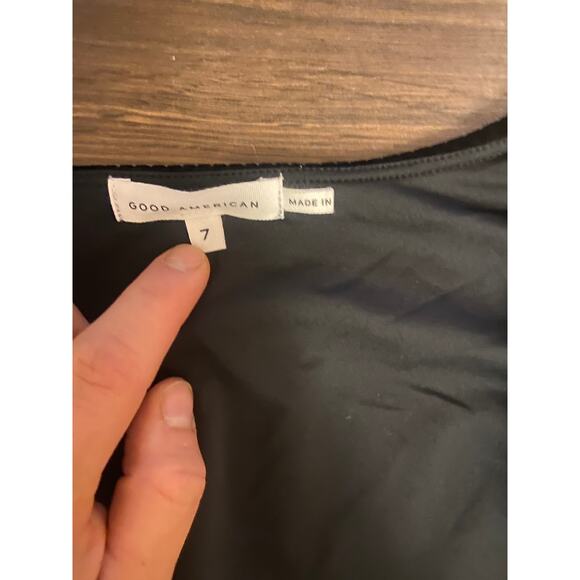 NWT Good American Crushed Velvet Thong Bodysuit sz: 7 (4XL) - Picture 9 of 14